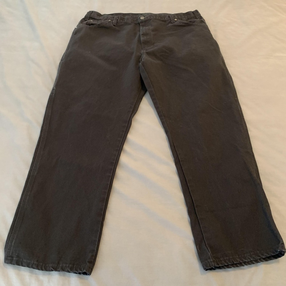 Dickies‎ Carpenter Pants Mens 43x30 Black Relaxed Fit Cotton Workwear Utility